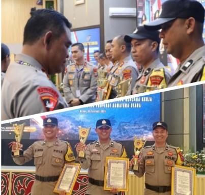 Kapolda Sumut  beri penghargaan kepada Bhabinkamtibmas Polres Labuhanbatu atas Inovasi Ambulance Gratis
