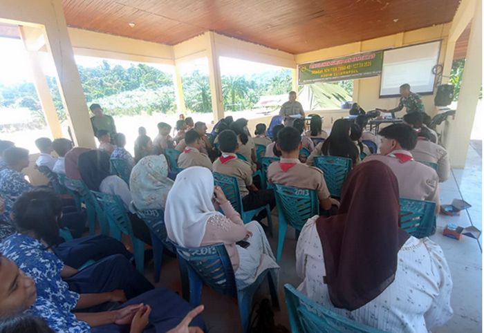 Satgas TMMD ke-127 Kodim 0212/Tapsel Terus Lakukan Penyuluhan Tentang Hukum Untuk Menghindari Bahayanya Narkoba