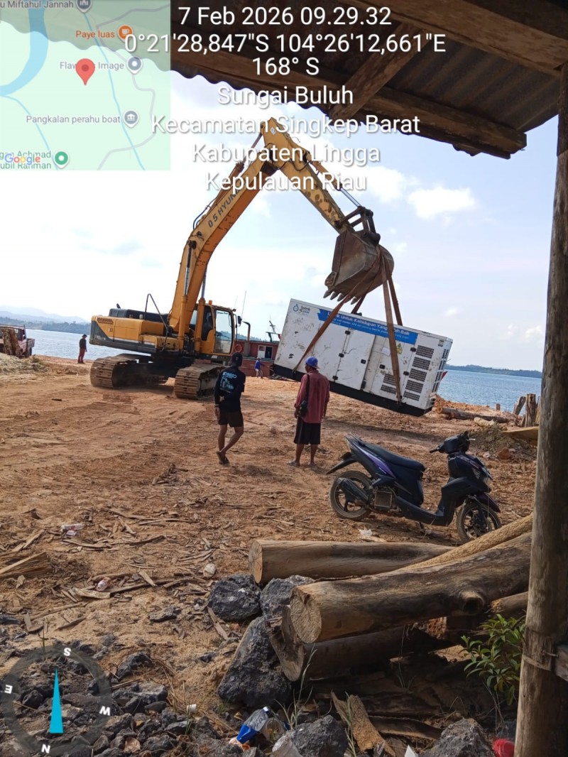 Atasi Masalah Listrik di Senayang, Danramil 06/Senayang Gercep Minta PLTD Datangkan Mesin Pembangkit Tambahan