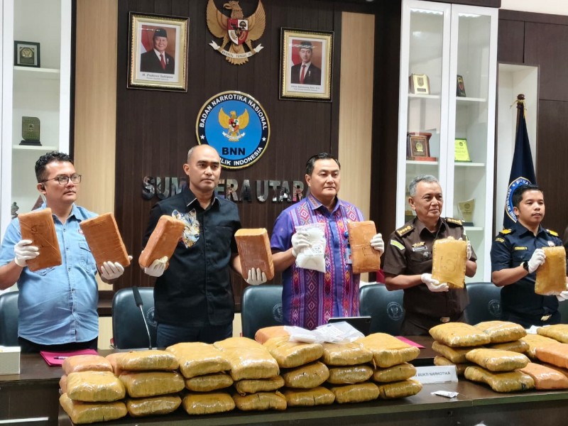 Sumut Peringkat 1 Penggunaan Narkoba di Indonesia