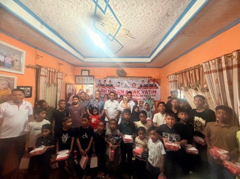 DPC Gerindra Aceh Selatan Gelar Doa Bersama dan Santunan Anak Yatim