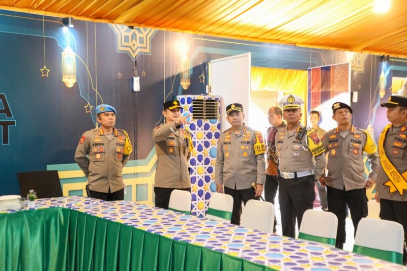 Wakapolda Sumut Cek Pos Terpadu Operasi Ketupat Toba 2026 di Lapangan Merdeka Medan