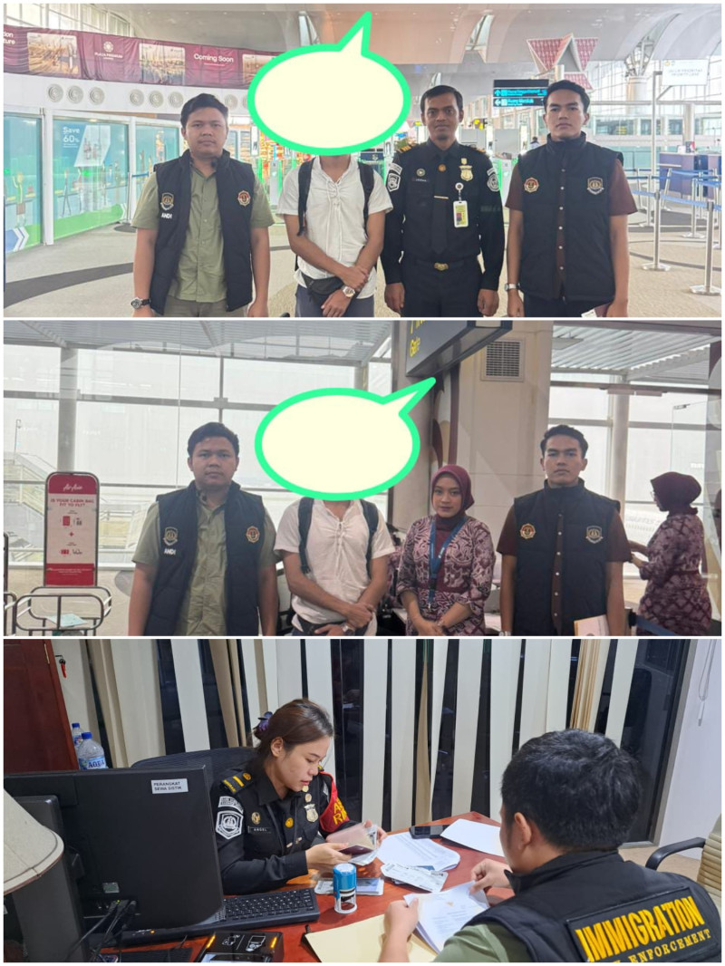 Imigrasi Belawan Deportasi WN Belgia