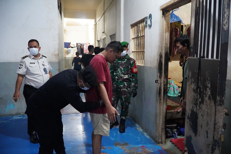 Rutan Kelas I Medan Laksanakan Razia Gabungan Bersama TNI-POLRI, Perkuat Deteksi Dini dan Kewaspadaan Jelang Idul Fitri