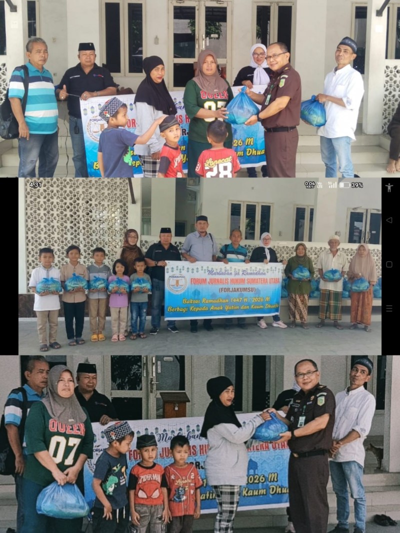 Forjakum Sumut Bagi Sembako Ringankan Beban Yatim dan Dhuafa