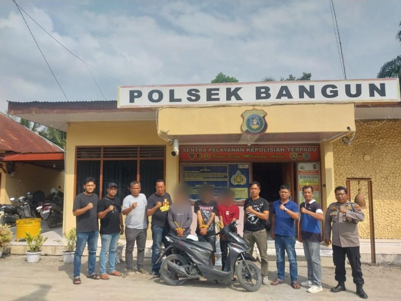 Polsek Bangun Bekuk Tiga Pelaku Curanmor