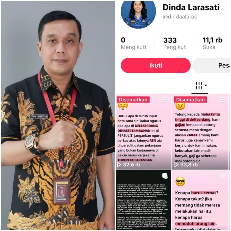 Akun Medsos Dinda Larasati Sebarkan Hoaks Besar, Pemkab Deli Serdang Akan Ambil Langkah Hukum