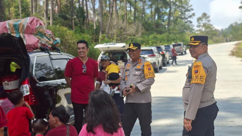 Live Report Kapolres: Arus Lalu Lintas Meningkat, Jalur Lingkar Luar Parapat Bantu Urai Kemacetan