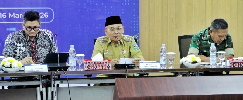 Bupati Anton Saragih Pimpin HLM TPID dan TP2DD 2026, Pastikan Masyarakat dan Pengunjung Nyaman di Idul Fitri