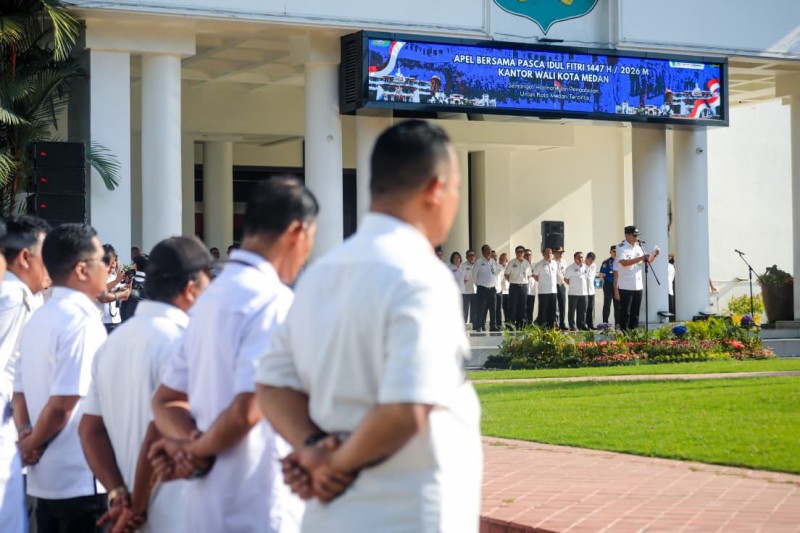 Rico Waas Pimpin Apel Pasca Idul Fitri 1447 H, Ajak ASN &ldquo;Tancap Gas&rdquo; Bangun Kota dan Tingkatan Pelayanan