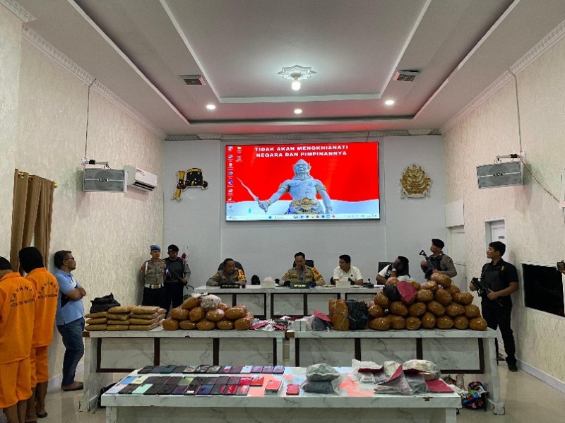 Polres Madina Rilis 11 Kasus Narkotika Selama Februari 2026, 15 Tersangka Diamankan