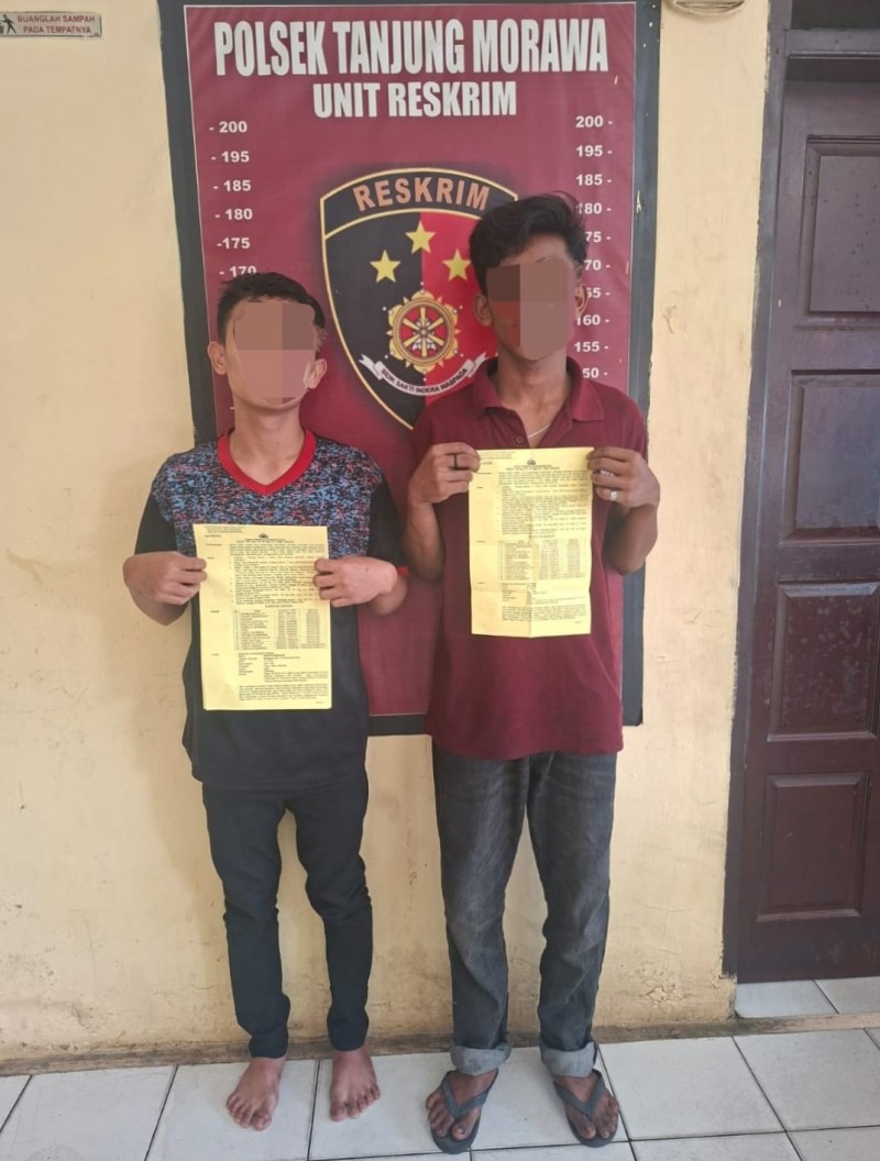 Polsek Tanjung Morawa Berhasil Amankan Dua Pelaku Pencurian Sepeda Motor