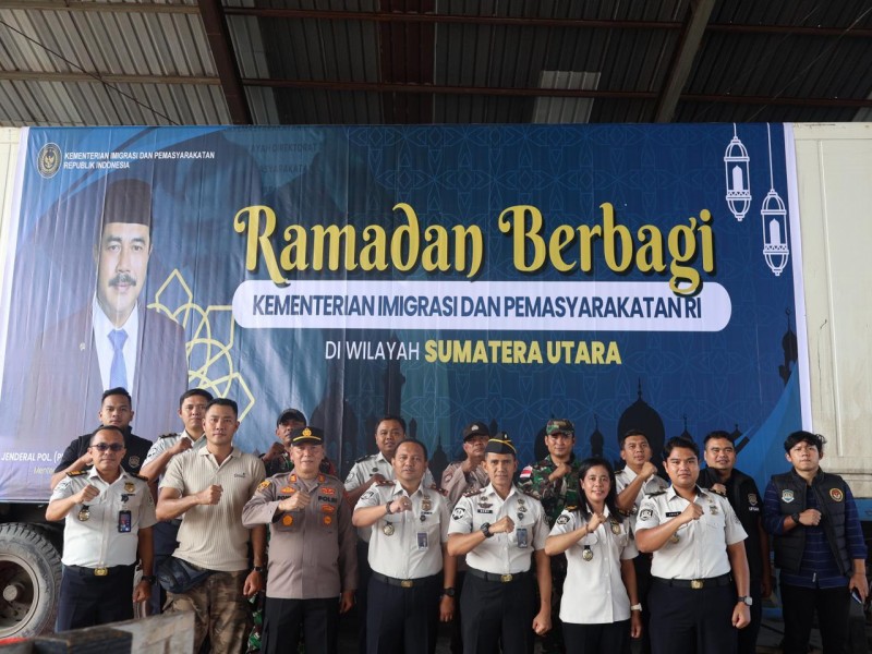 Ramadan Berbagi: 2.500 Paket Bantuan Kemenimipas Sasar Warga Gabion Belawan