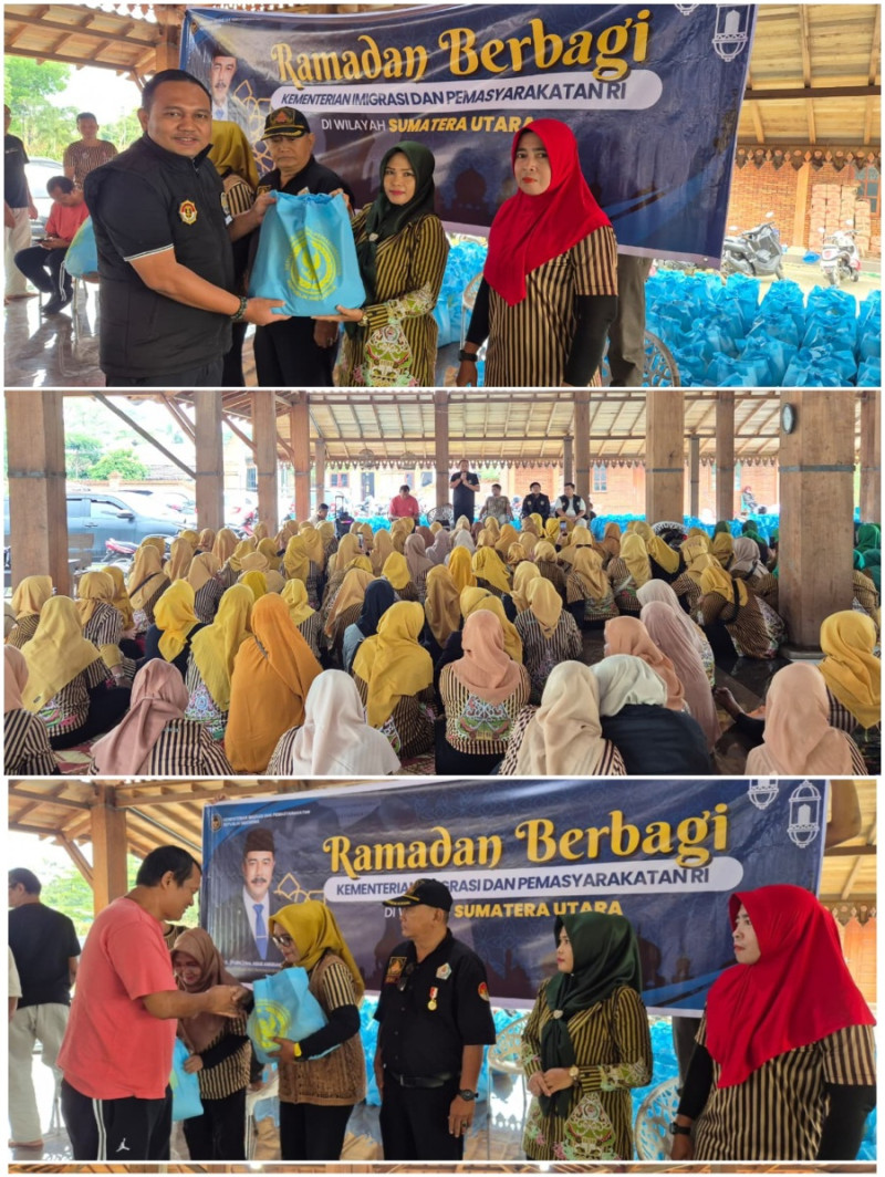Laksanakan Instruksi Menteri Imigrasi dan Pemasyarakatan Agus Andrianto, Imigrasi Sumut Distribusikan 5.000 Paket Kebaikan di Bulan Ramadan