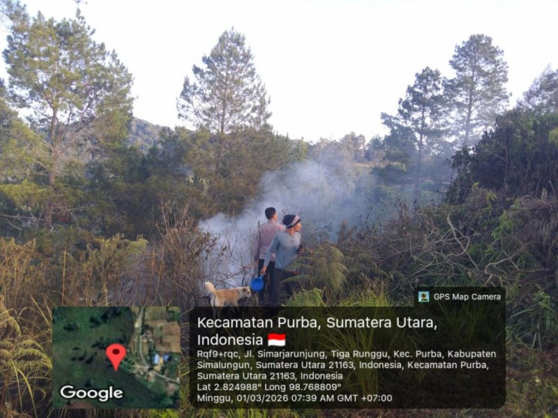 Aplikasi Lancang Kuning Berdering di Simalungun, Bhabinkamtibmas dan Kapolsek Dopar Turun Langsung ke Lokasi Sejak Subuh