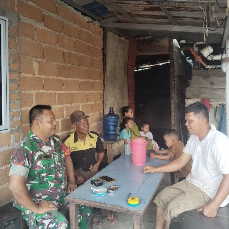 Babinsa Benan Perkuat Kemanunggalan TNI-Rakyat di Momentum Idul Fitri