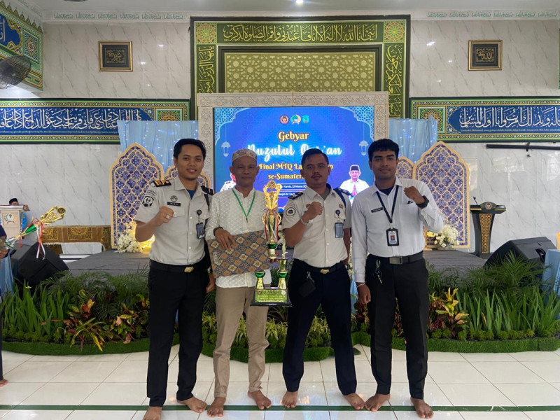 WBP Lapas Kelas IIA Pancur Batu Raih Juara II MTQ Lapas Rutan se-Sumatera Utara