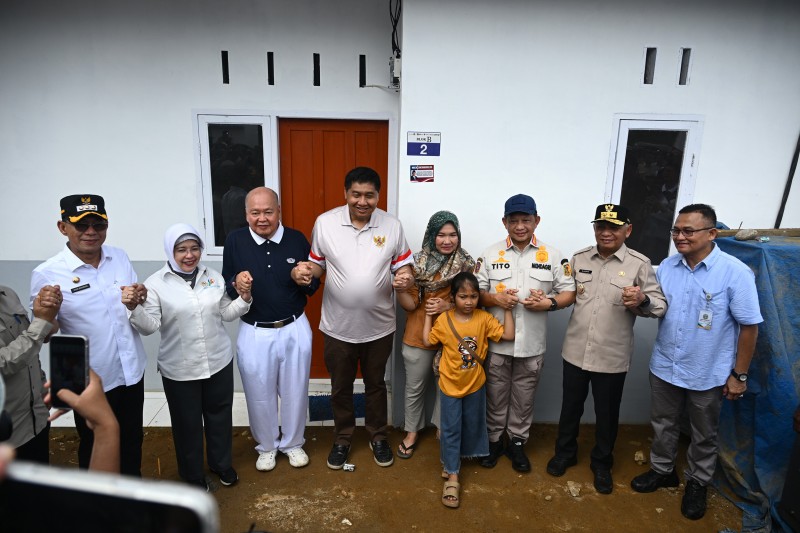 Bersama Mendagri dan Menteri PKP, Wagub Sumut Tinjau Huntap Tapsel