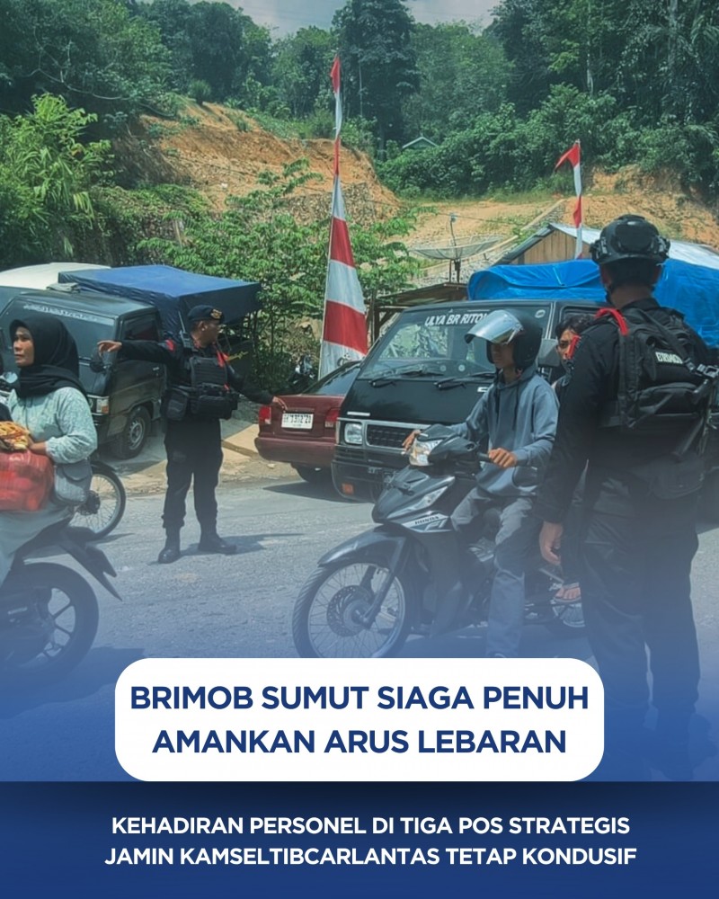 Brimob Sumut Siaga Penuh Amankan Arus Lebaran