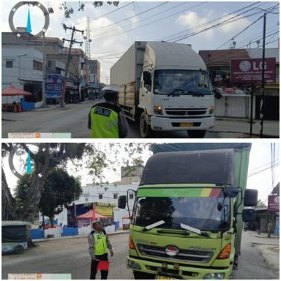 Polres Labuhanbatu Imbau Truk Sumbu Tiga ke Atas Tidak Beroperasi Selama Operasi Ketupat 2026
