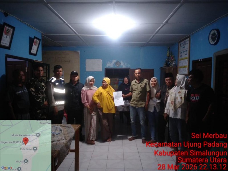 Problem Solving Humanis, Bhabinkamtibmas Polsek Bosar Maligas Berhasil Damaikan Warga di Simalungun