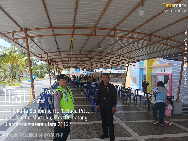 Polsek Siantar Martoba Patroli dan MonitoringTempat Objek Wisata