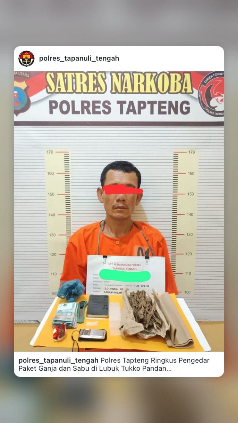 Polres Tapteng Ringkus 'Kongo' di Lubuk Tukko Baru