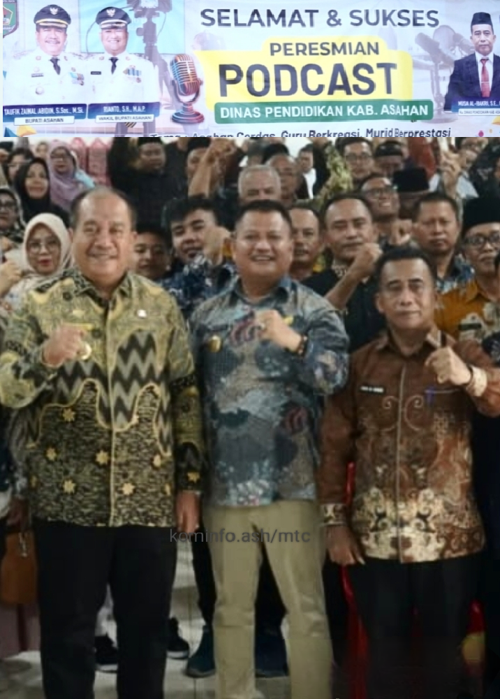 Dinas Pendidikan Asahan Resmikan Studio Podcast