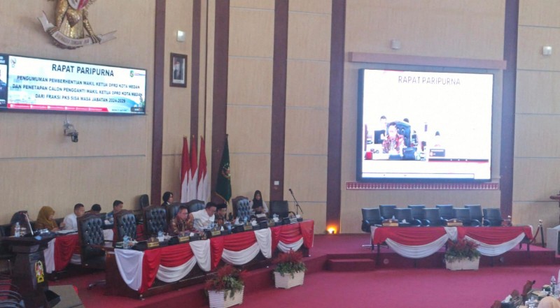 DPRD Medan Umumkan Pemberhentian dan Penetapan Calon Pengganti Wakil Ketua DPRD