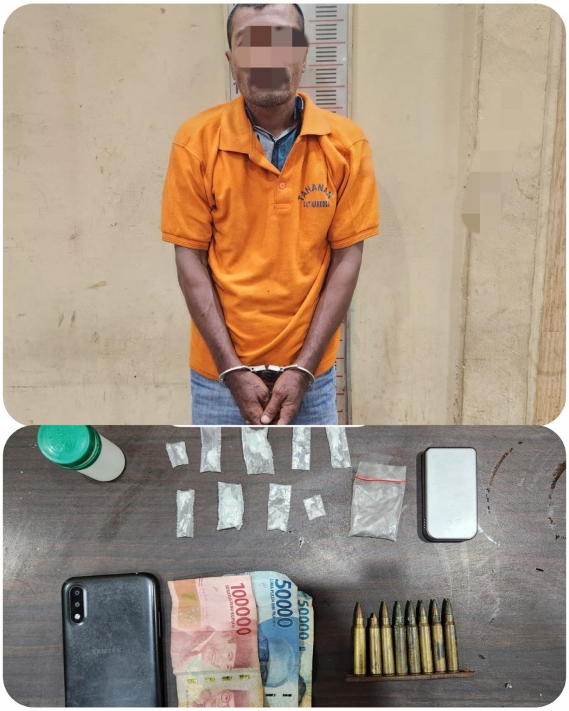 Pengedar Narkotika Miliki Amunisi