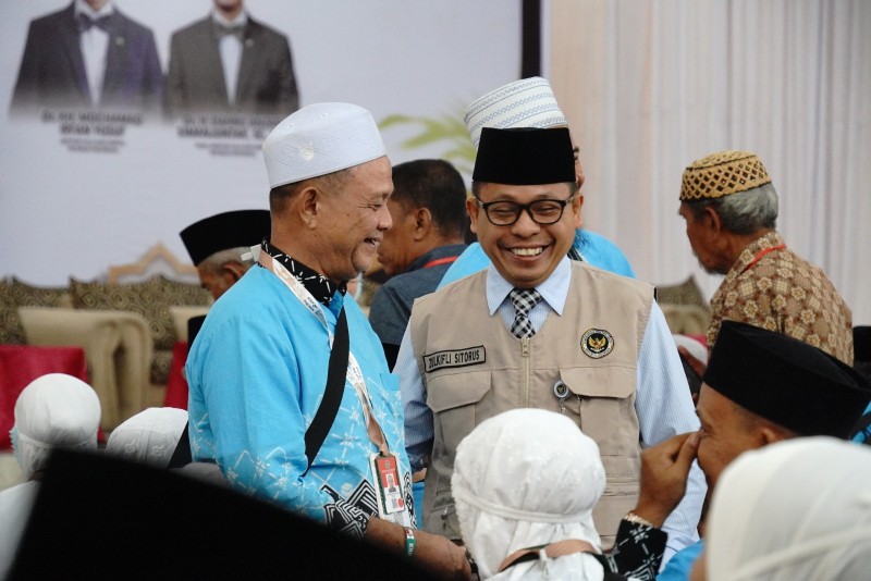 Terima Kloter 8, Kakanwil Kemenhaj Sumut Minta Jemaah Fokus Raih Haji Mabrur