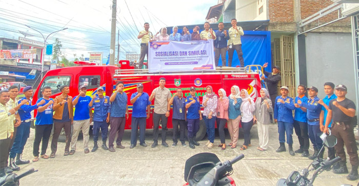 Kesiapan Hadapi Bencana, BRI Panyabungan Gelar Simulasi Kebakaran