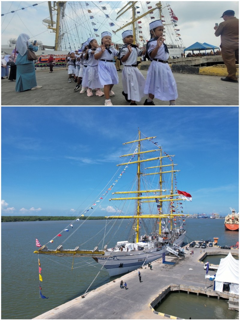 Jadi Gerbang Diplomasi Maritim, KRI Bima Suci Sandar di Pelabuhan Belawan