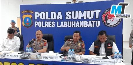 Kapolres Labuhanbatu Ungkapan Kinerja Sat Res Narkoba Dan Sat Reskrim  Selama Priode  Januari s/d April 2026
