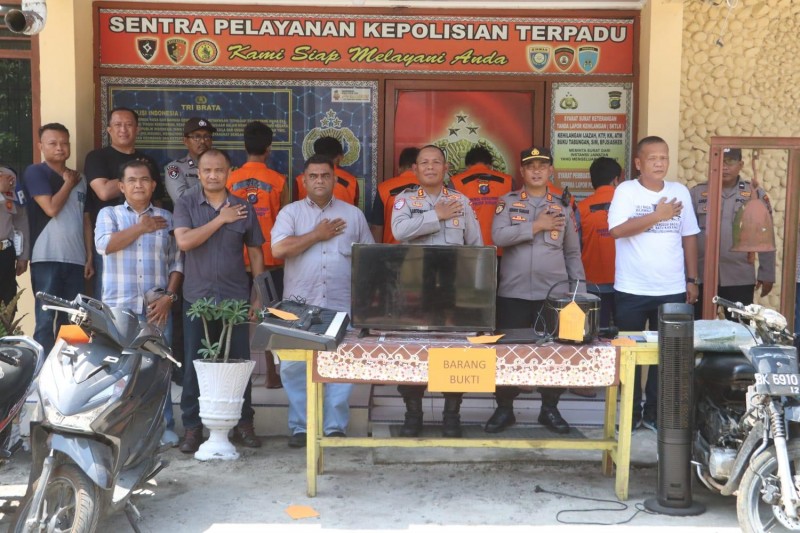 Polsek Gunung Malela Bongkar Jaringan Kriminal Serbabisa, Kapolres Simalungun Apresiasi Kerja Tim