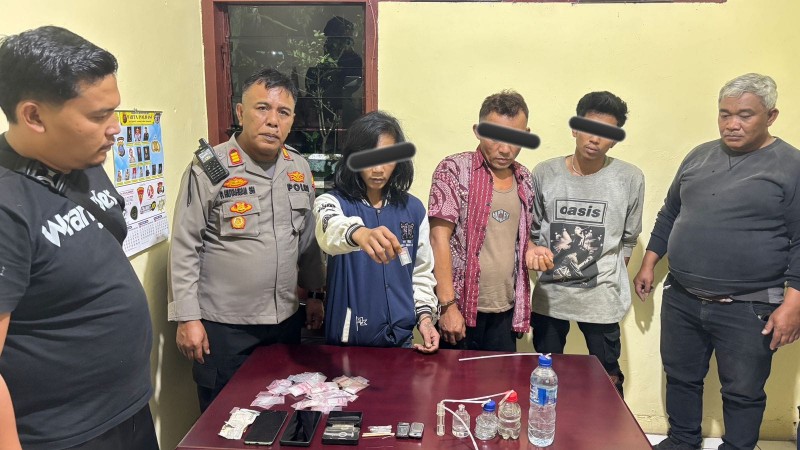 Laporan Warga ke Call Center 110, Tiga Terduga Penyalahguna Narkoba Diamankan di Huntap Ture-ture