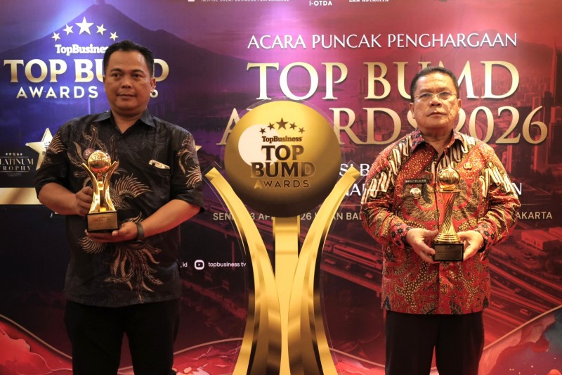 Perumda Tirta Uli Raih 4 Penghargaan di Ajang TOP BUMD Award 2026 di Jakarta