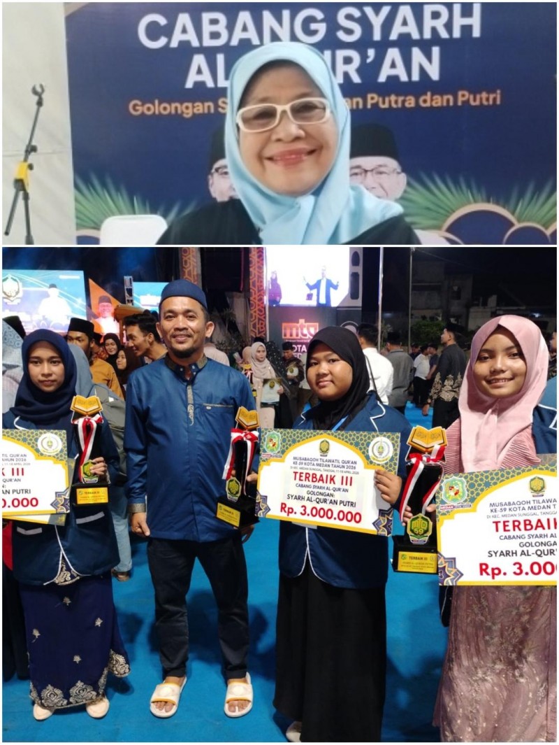 MTQ ke-59 Kota Medan Cetak Generasi Qur&rsquo;ani Unggul, Rumah Qur&rsquo;an Assudais Raih Juara Umum Terbaik III