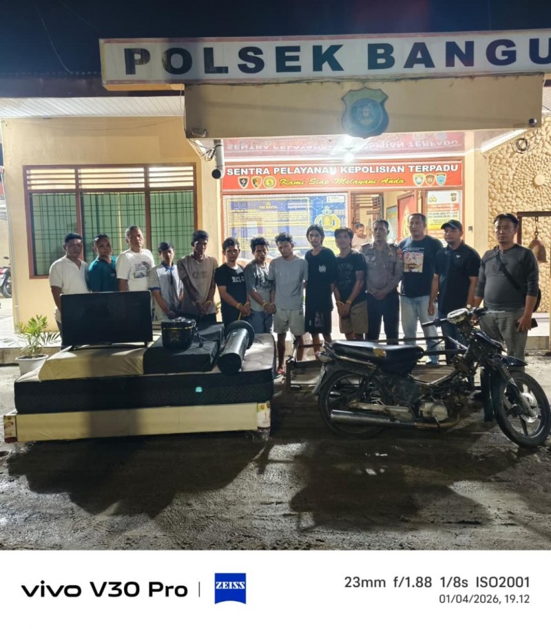 Ini Para Tampang, Jaringan Pembobol Rumah Warga Wilayah Polsek Bangun