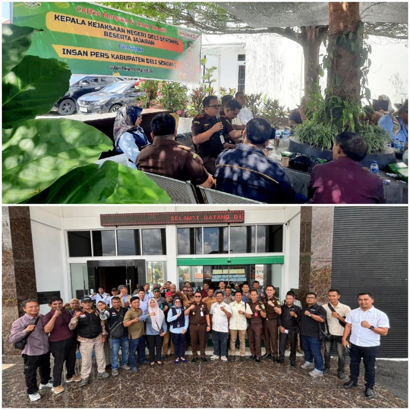 Kejari Deli Serdang Coffe Morning Bersama Insan Pers Unit Deli Serdang