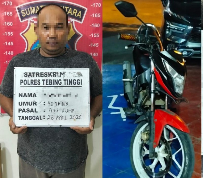 Spesialis Curanmor Ini Diamankan Sat Reskrim Polres Tebingtinggi