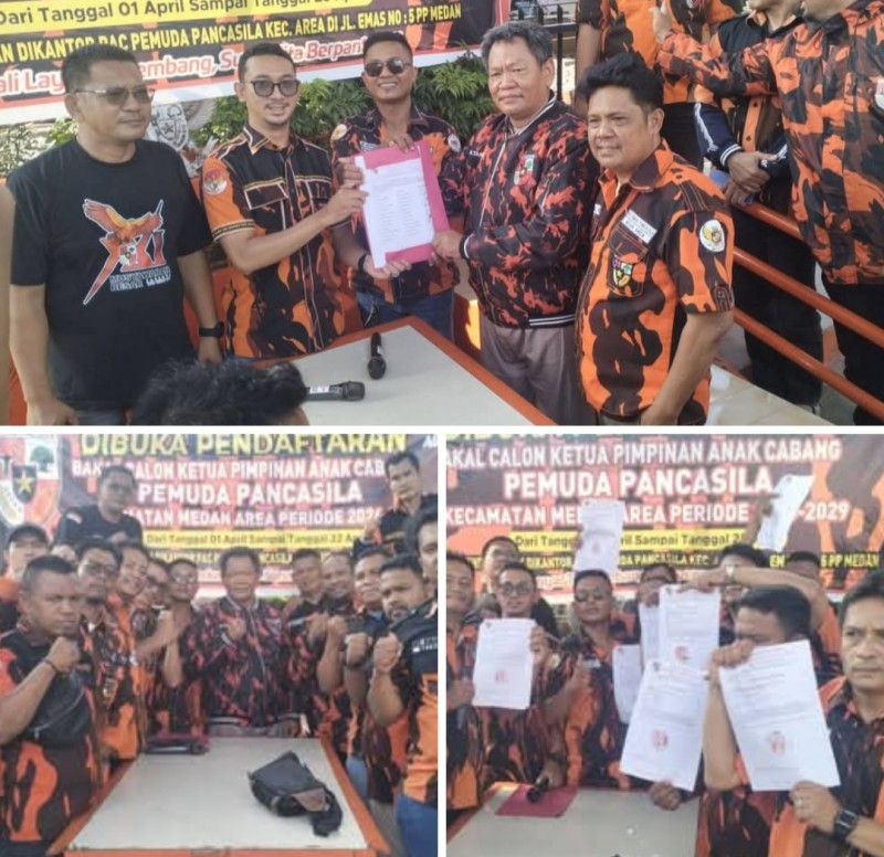 Didukung 12 Ranting, Rahmadsyah Putra Tarigan Daftar Kembali Jadi Ketua PAC Pemuda Pancasila Medan Area