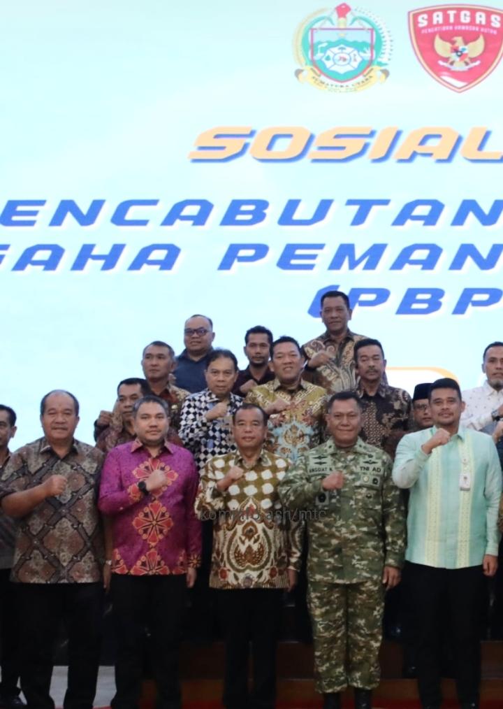 Sosialisasi Pencabutan Izin Berusaha Pemanfaatan Hutan Bupati Asahan Turut Hadir
