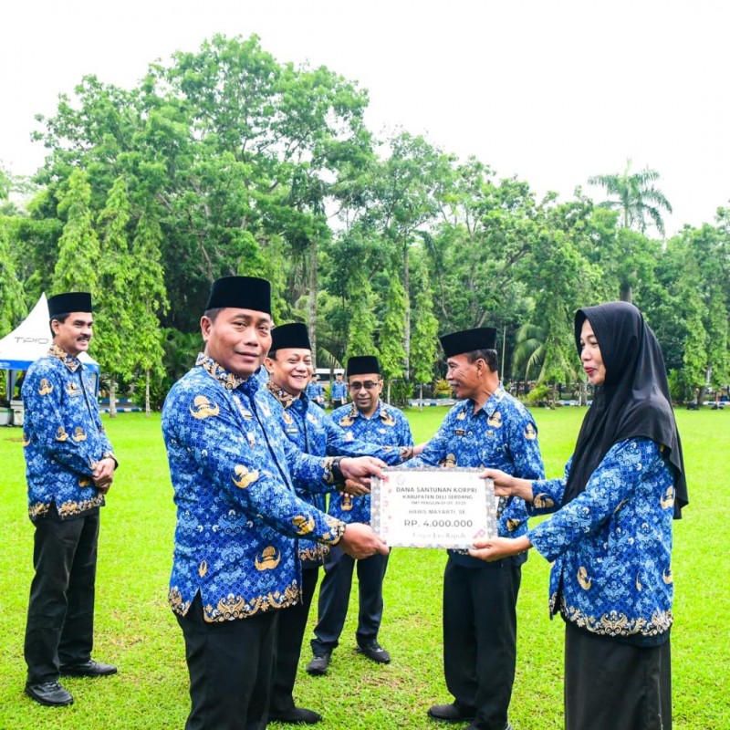 Wabup Deli Serdang Pimpin Apel Gabungan, Tekankan Pelayanan Publik dan Peningkatan PAD