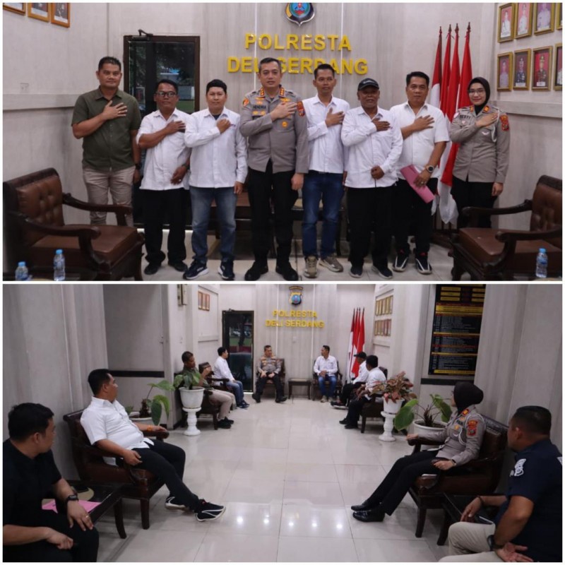 Polresta Deli Serdang Pererat Silaturahmi Dengan SMSI Deli Serdang