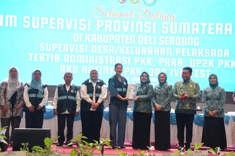 Supervisi PKK Sumut, Penguatan Ekonomi Keluarga dan Inovasi Desa di Deli Serdang