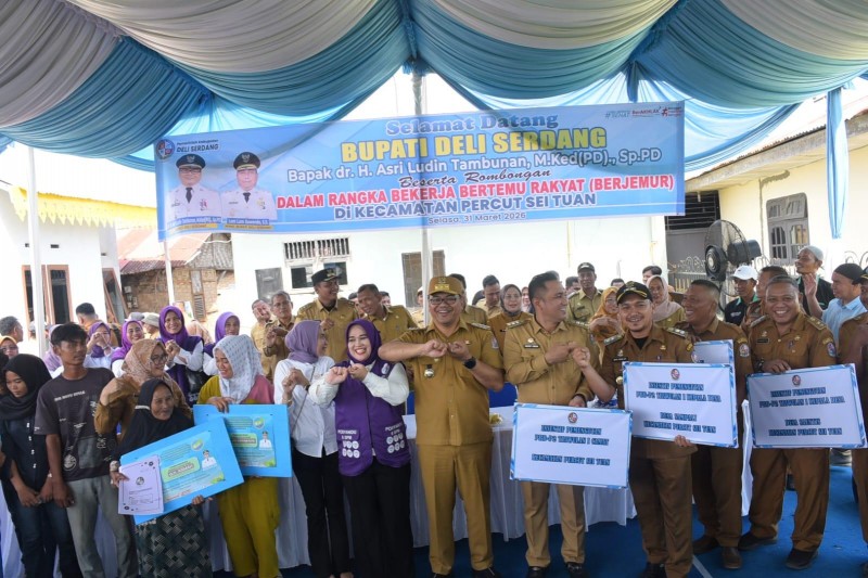Desa Percut Jadi Percontohan Penanganan Kawasan Kumuh