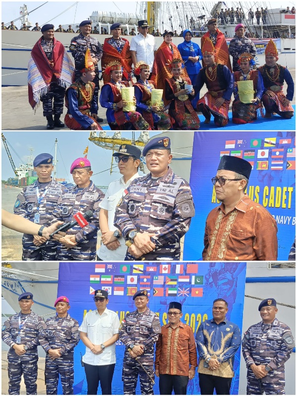 KRI Bima Suci Sandar di Belawan, Jalankan Misi Diplomasi Maritim dan Promosi UMKM Dunia