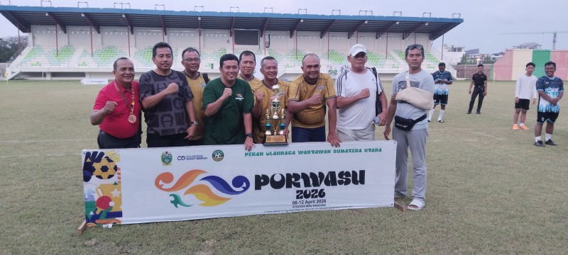 Pralans Tim Paling Sportif di Pekan Olahraga Wartawan Sumatera Utara 2026