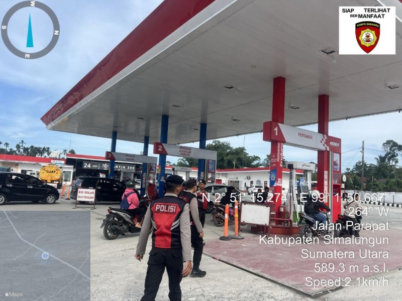 Polres Simalungun Kerahkan Seluruh Kekuatan Pengamanan Akhir Pekan: Patroli Objek Vital, Pengamanan SPBU, hingga Wisata Parapat